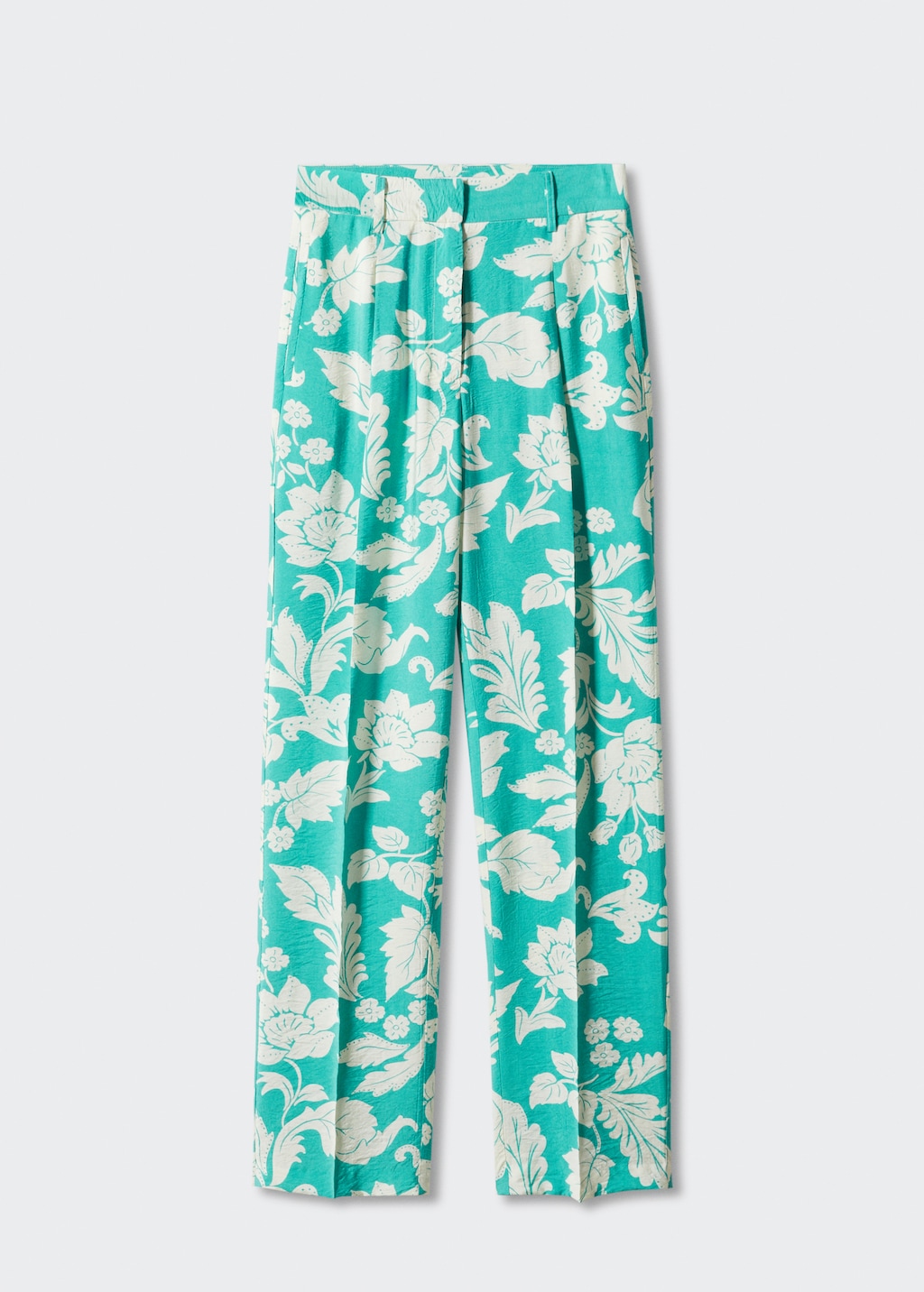 Printed straight trousers - Article without model