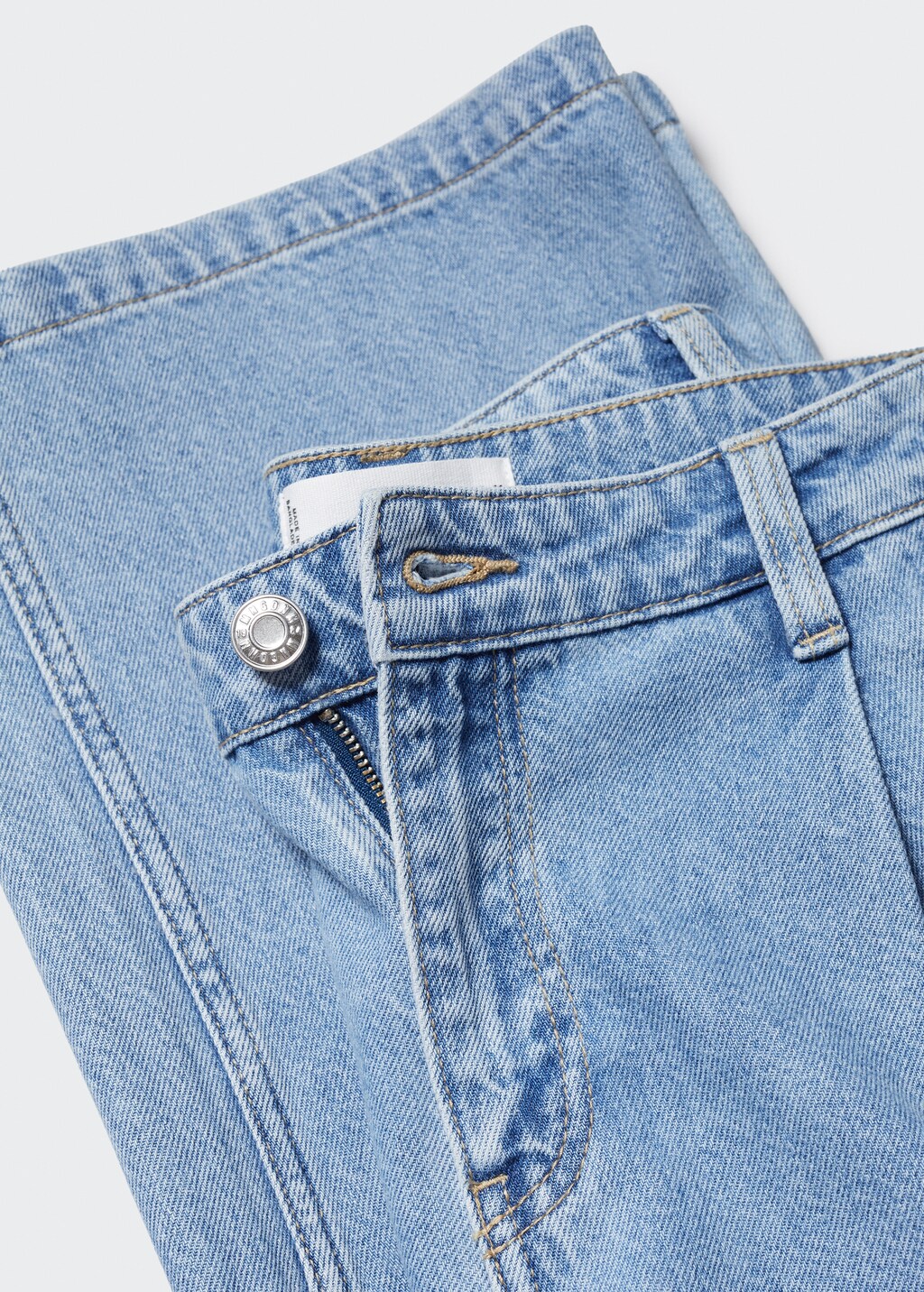 Straight pleated jeans - Details of the article 8