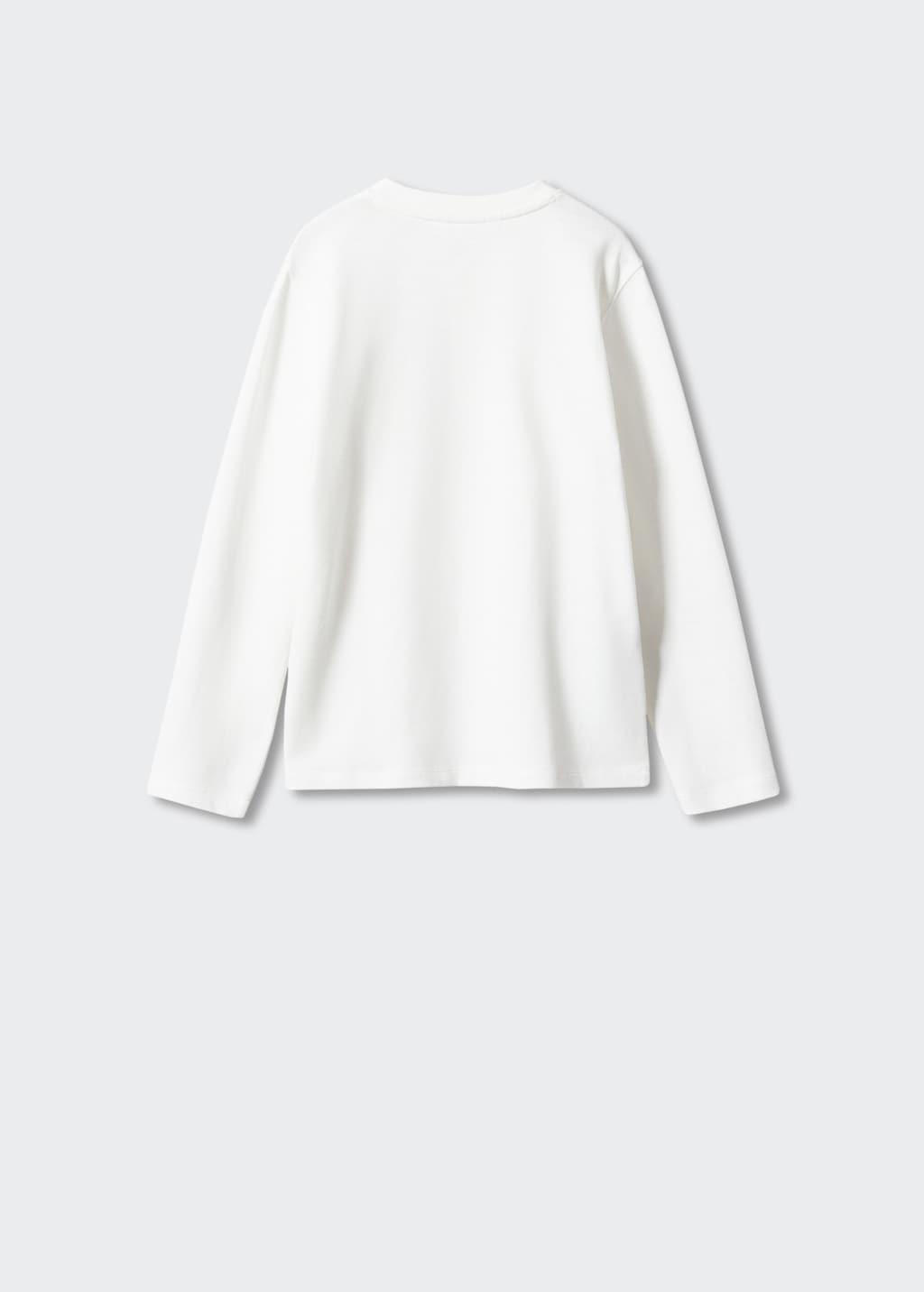 Buttoned long sleeve t-shirt - Reverse of the article