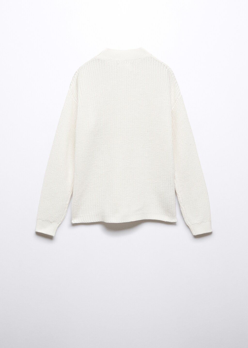 Knit cotton sweater - Reverse of the article