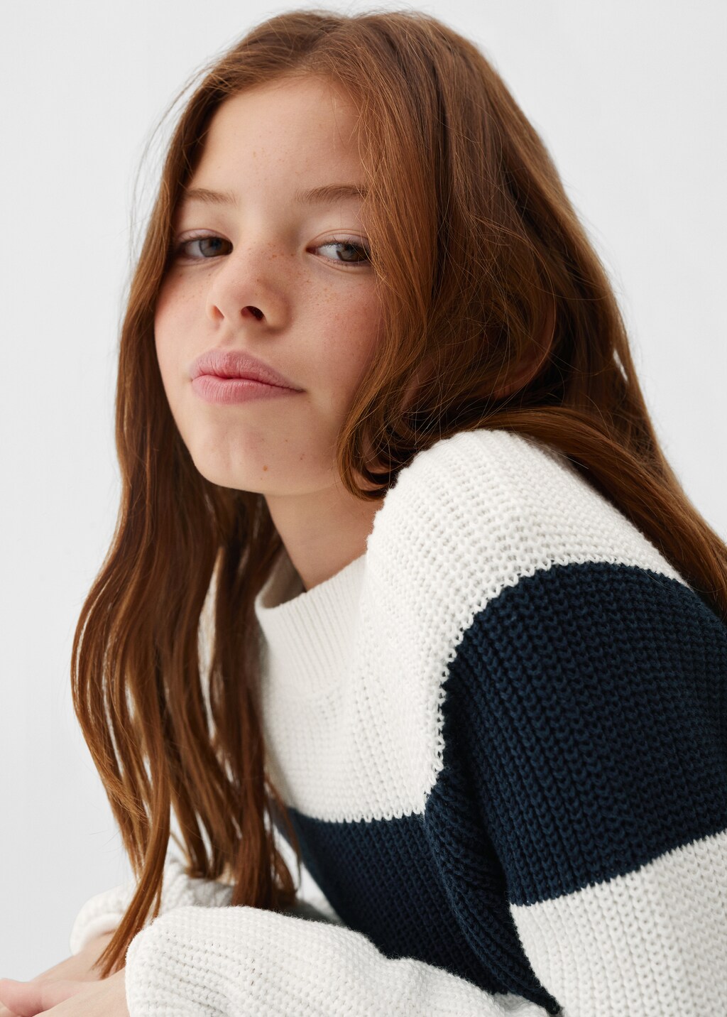 Knit striped sweater - Details of the article 1