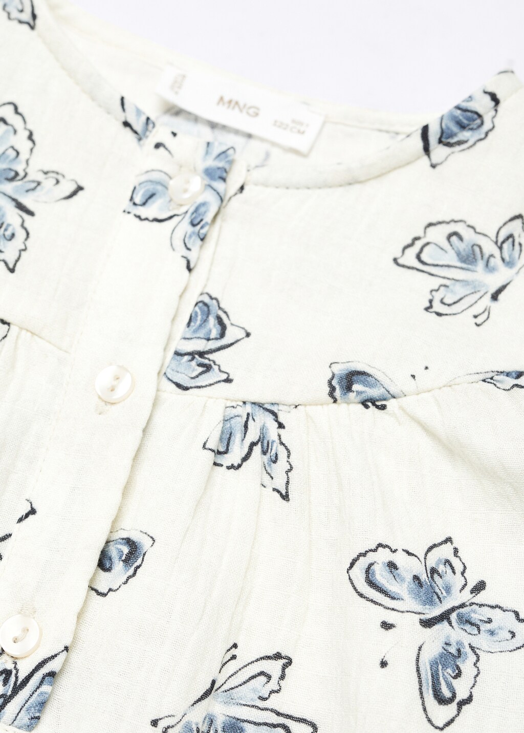 Bluse mit Schmetterlingsmuster - Detail des Artikels 8