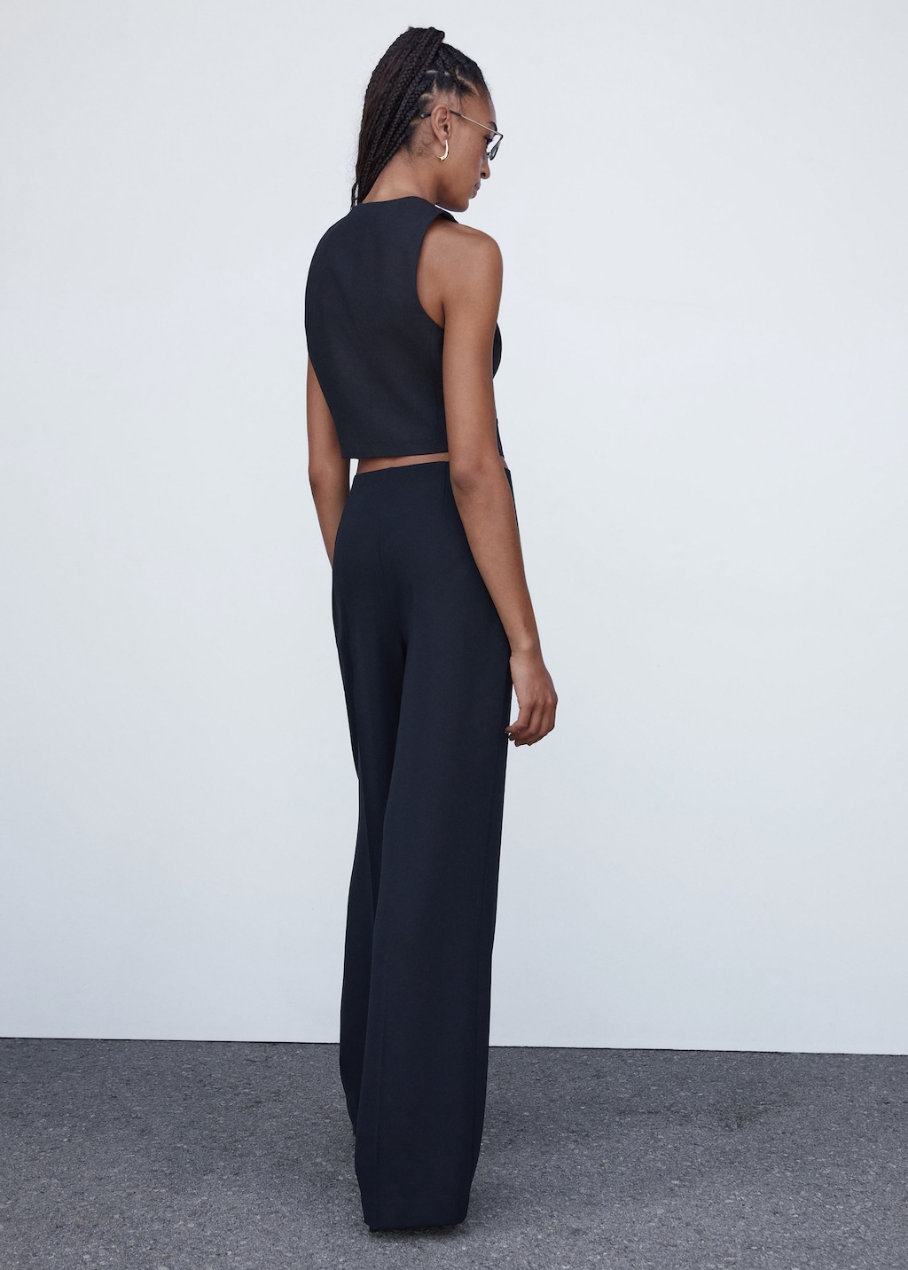  Wide leg suit trousers - Reverse of the article