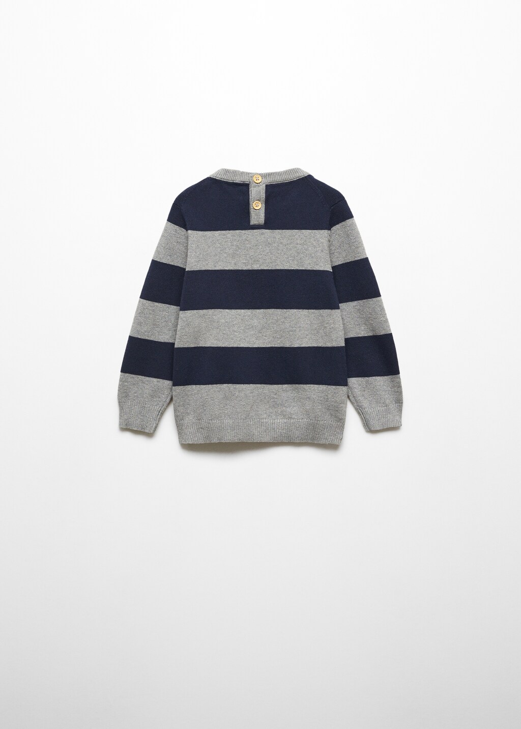 Striped knit sweater - Reverse of the article