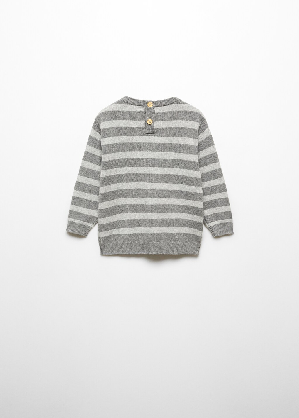 Striped knit sweater - Reverse of the article