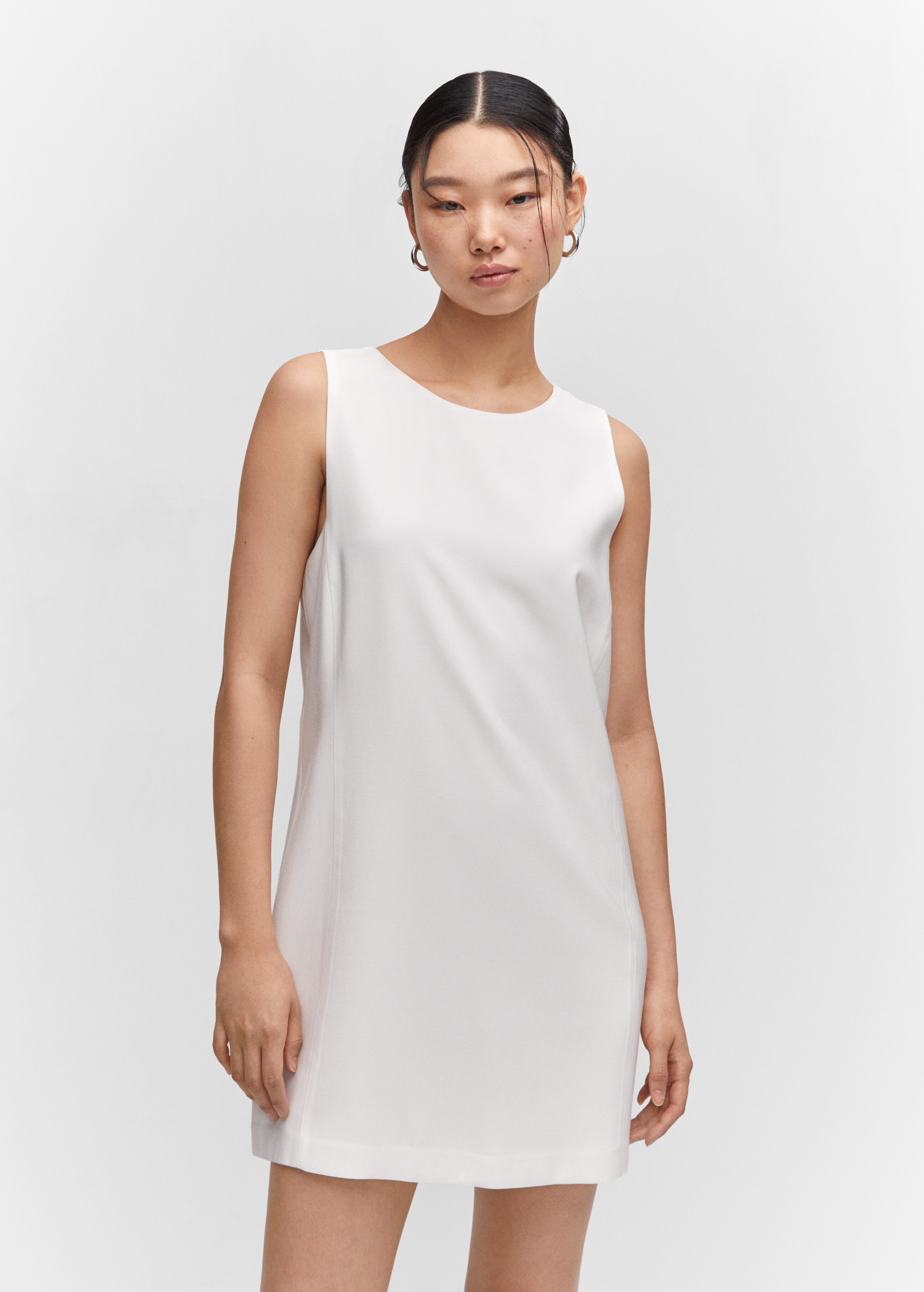 Short sleeveless dress - Medium plane