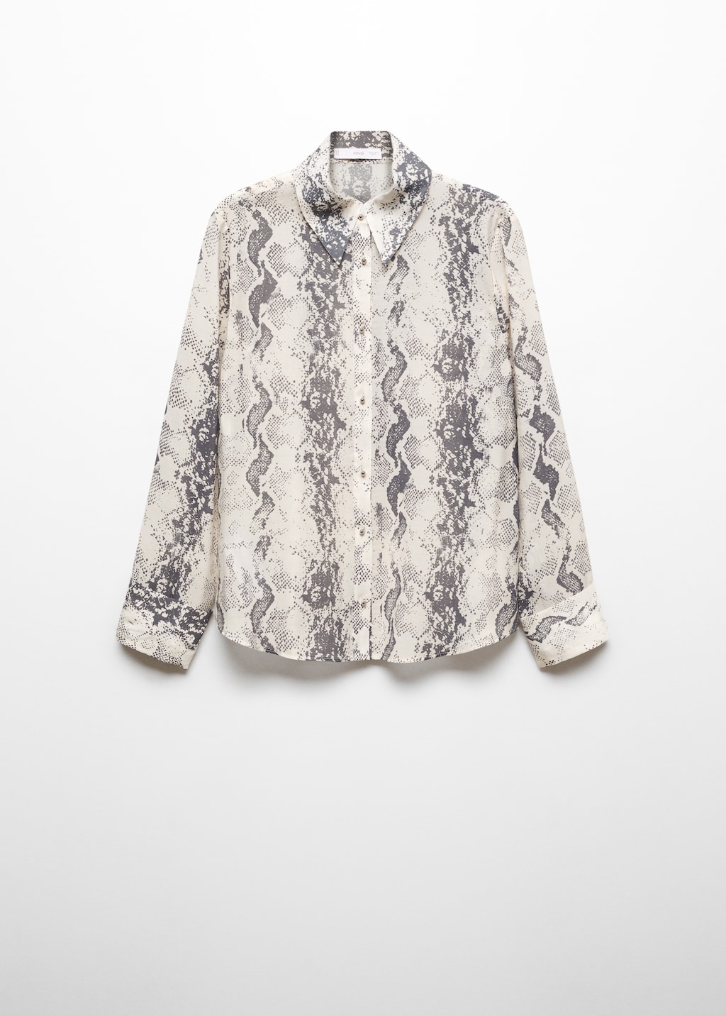 Snake-print lyocell shirt - Article without model