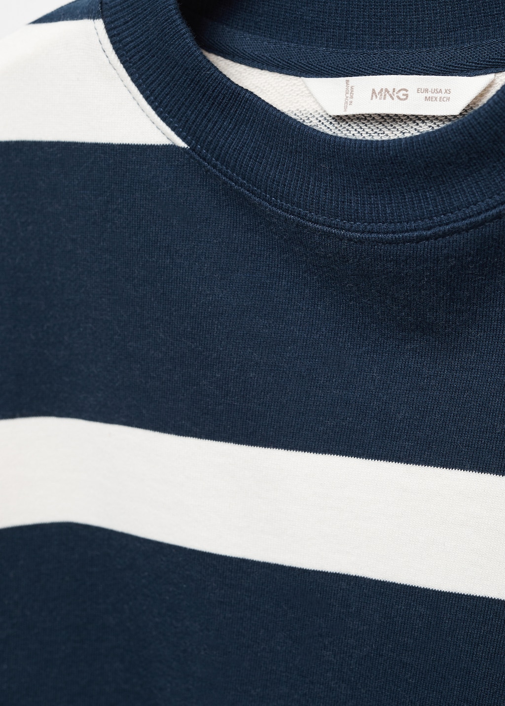 Gestreiftes Baumwoll-Sweatshirt - Detail des Artikels 8