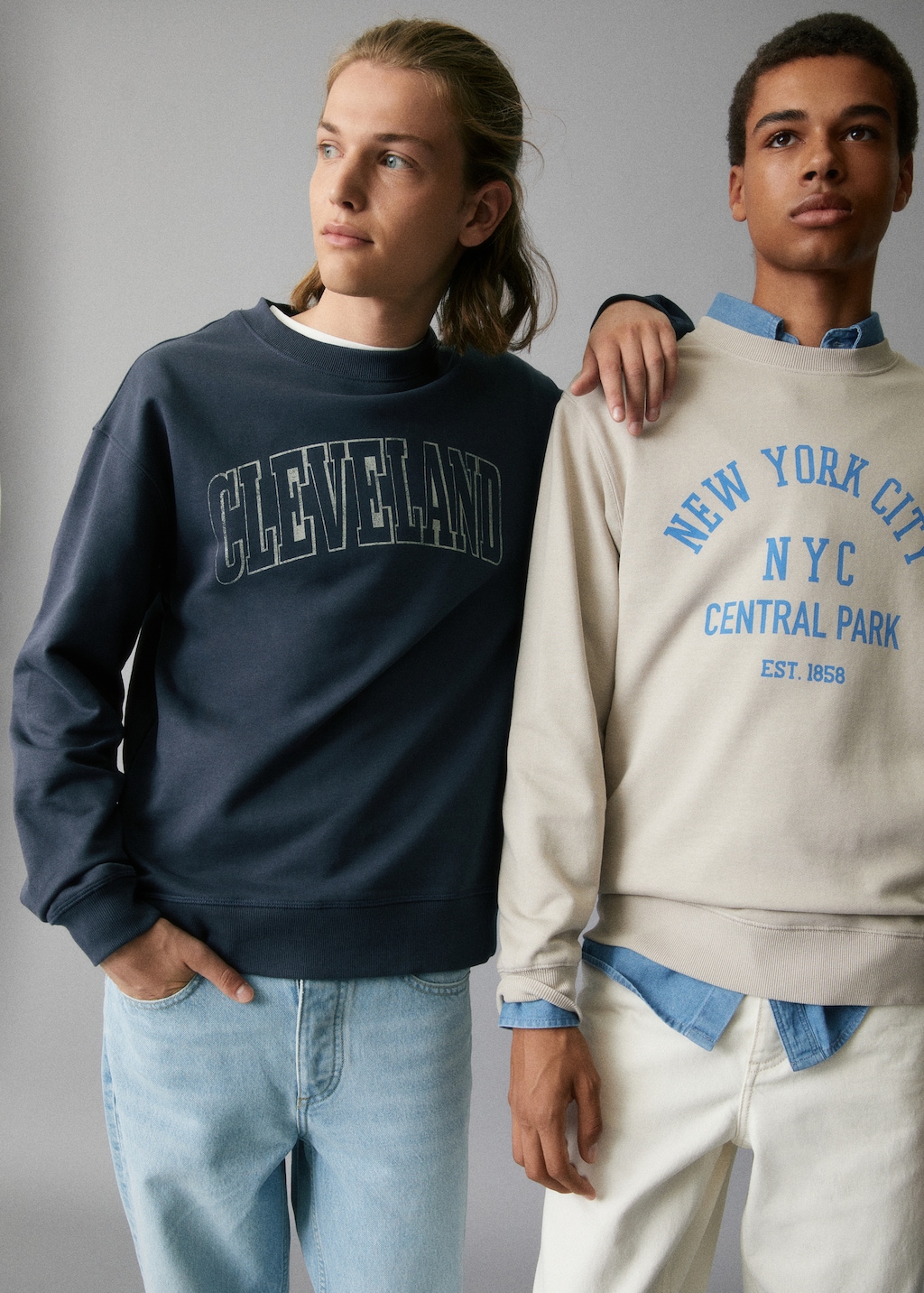 Cotton-blend message sweatshirt - Details of the article 5