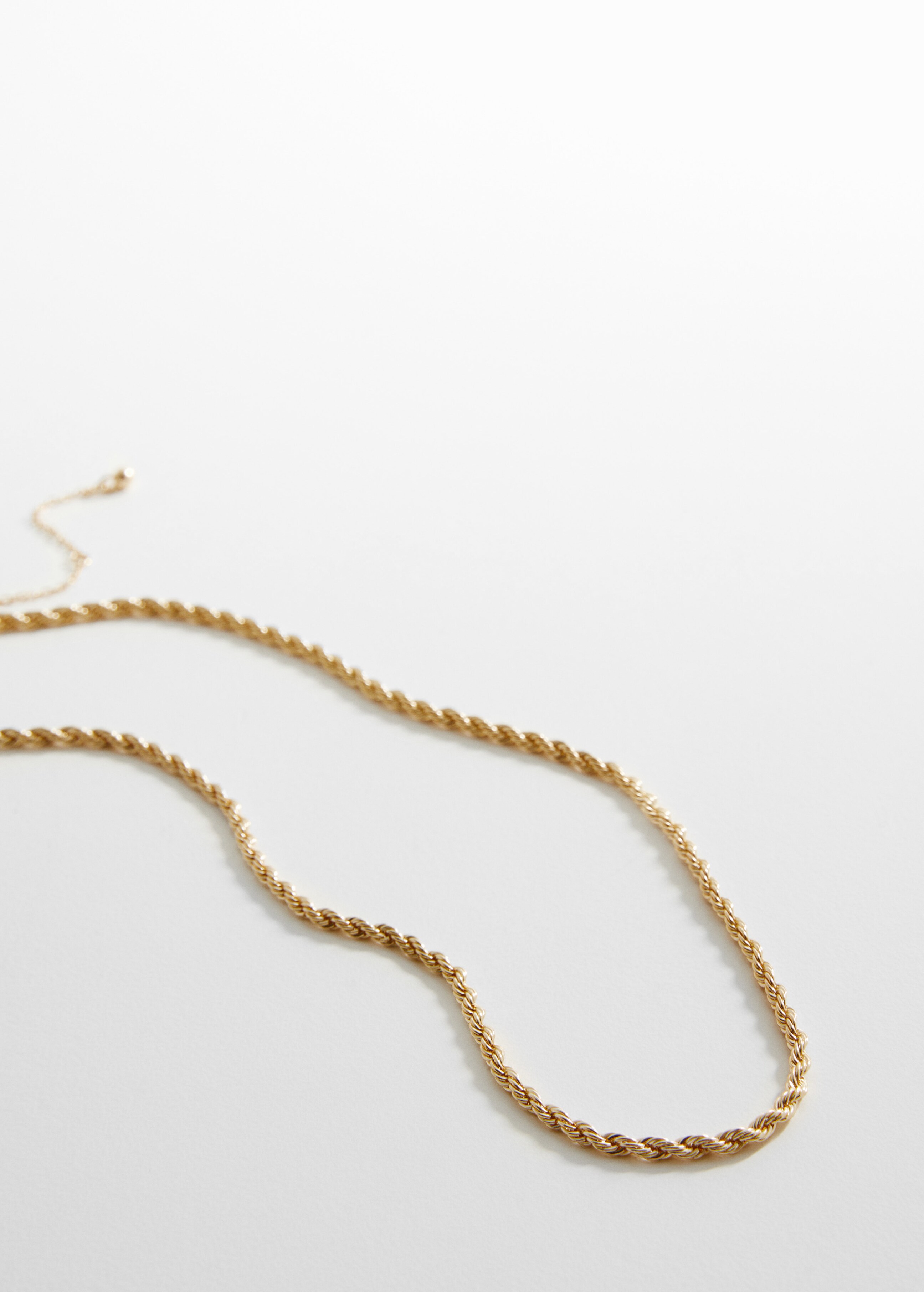 Interwoven chain necklace - Medium plane