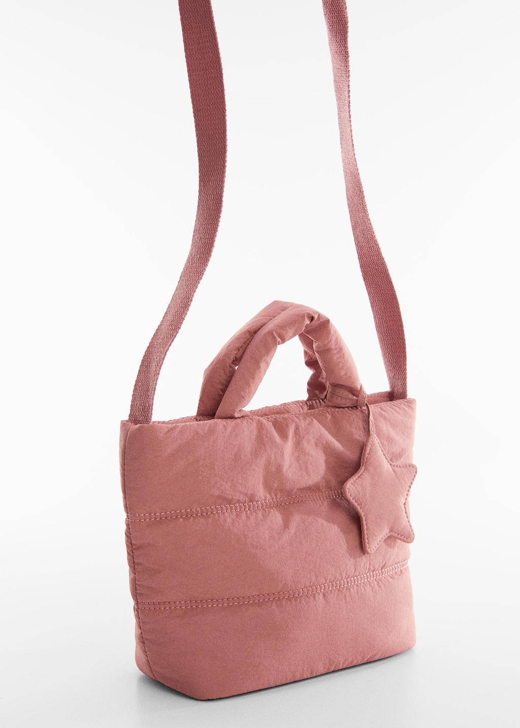 Gesteppte Shopper-Tasche - Mittlere Ansicht