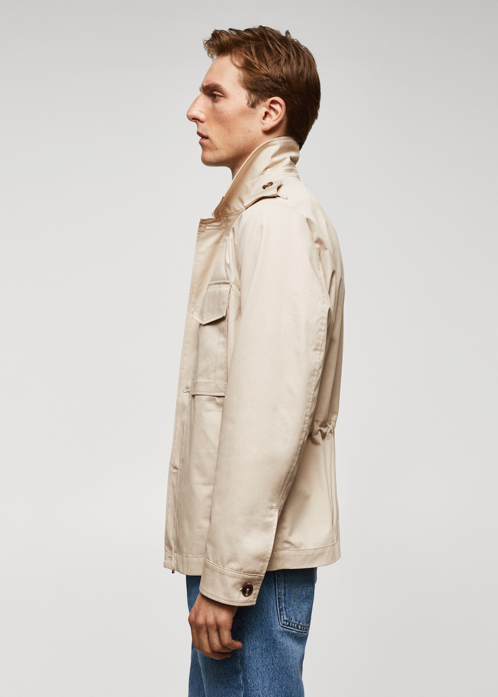 100% cotton jacket with pockets - Details of the article 2