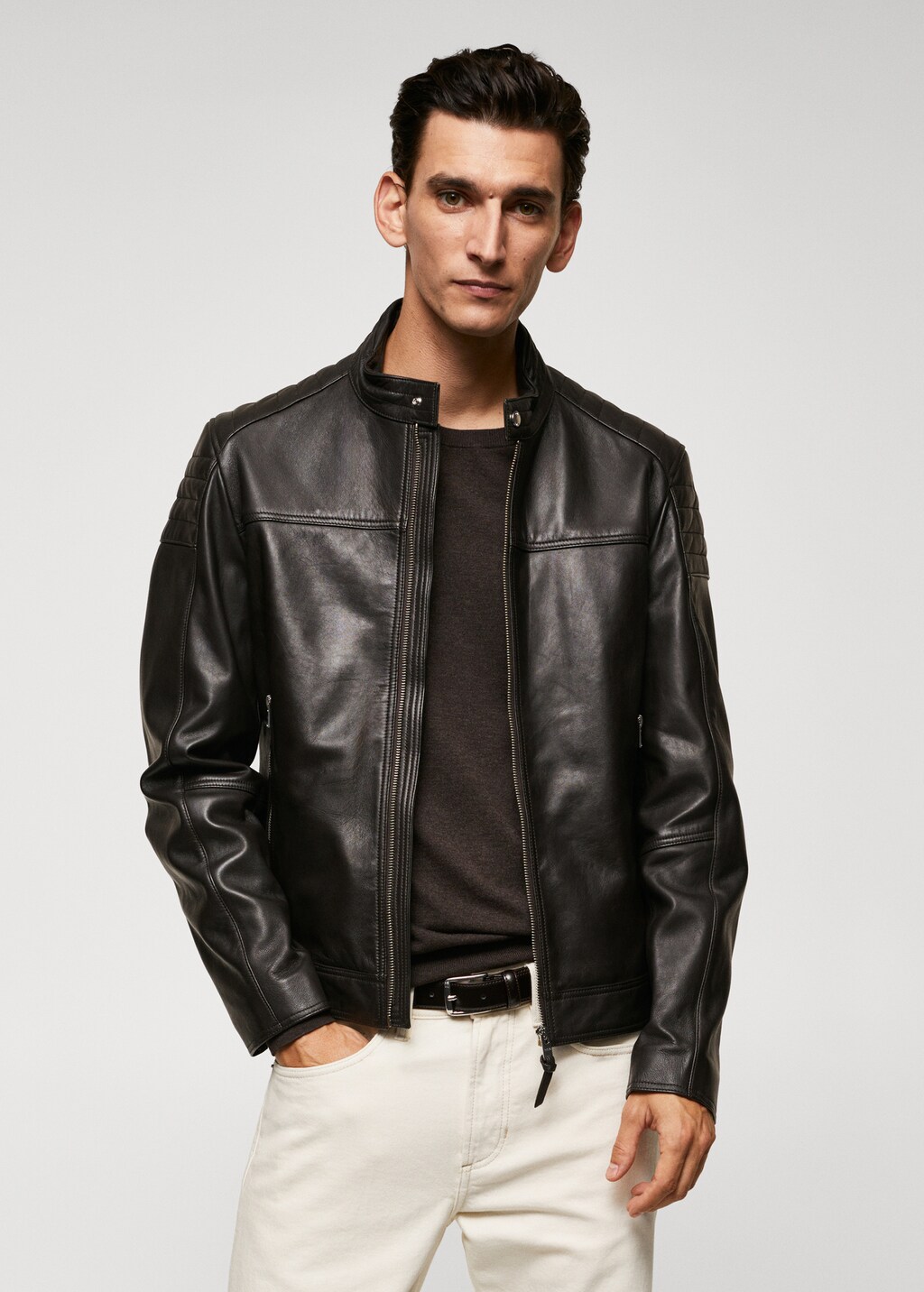 Nappa leather jacket - Medium plane