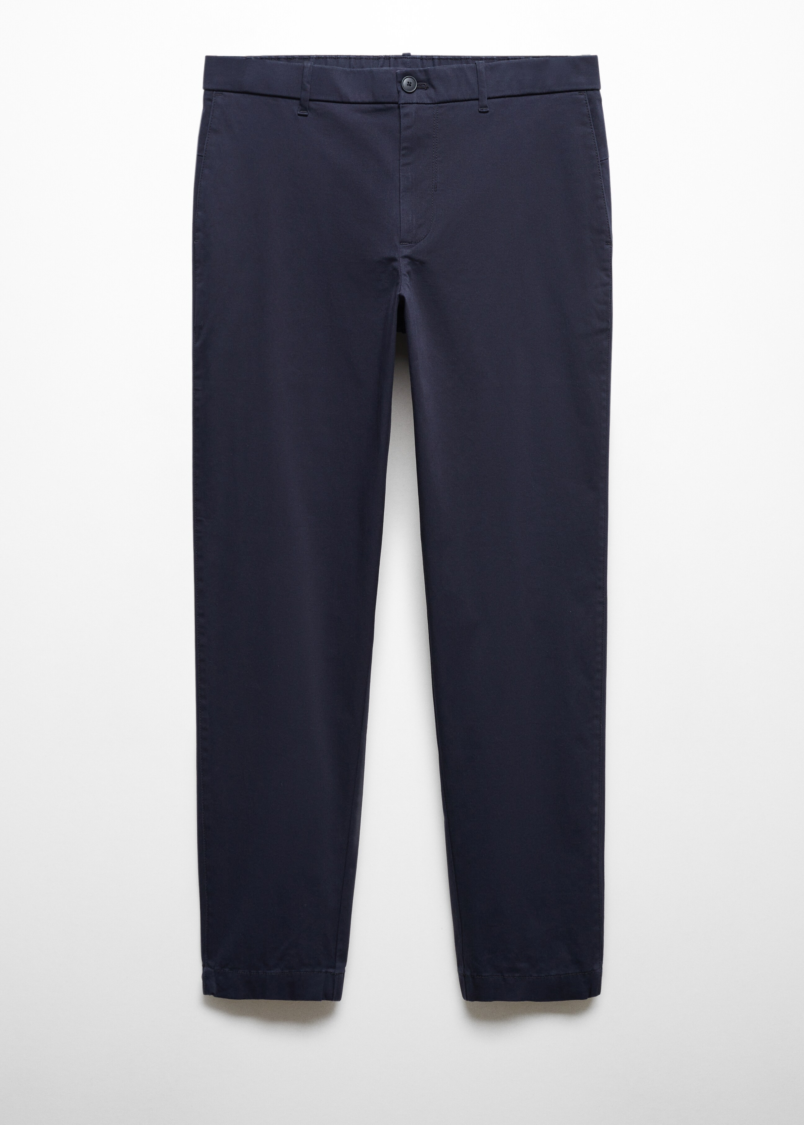 Slim-fit stretch cotton trousers - Article without model
