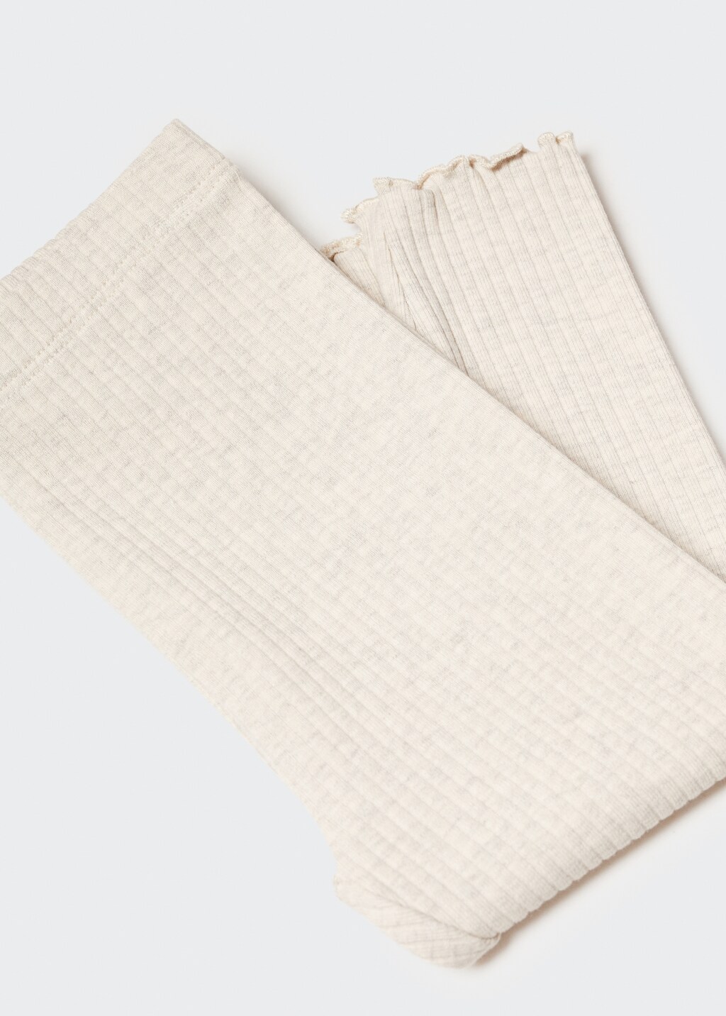 Cotton ribbed leggings - Details of the article 8