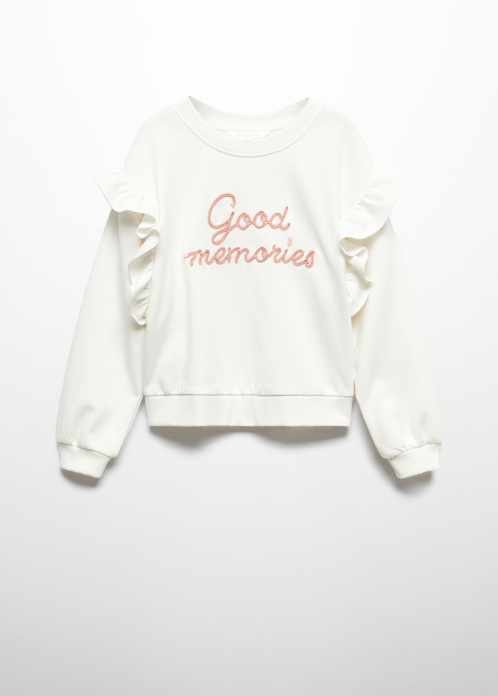 Ruffled message sweatshirt - Article without model