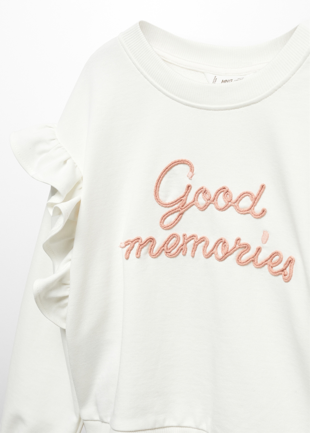 Sweatshirt med text och volanger - Detaljer om artikeln 8