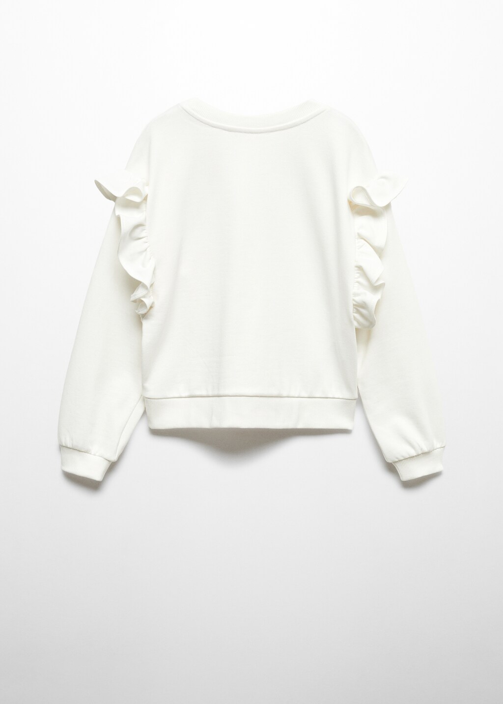 Ruffled message sweatshirt - Reverse of the article