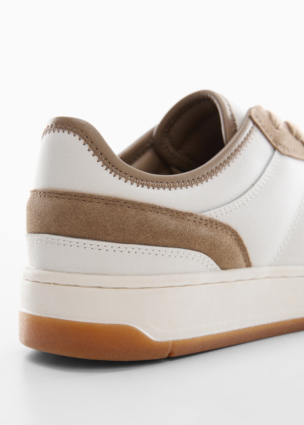 Combined leather trainers - Details of the article 1