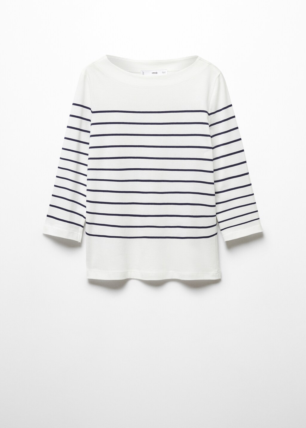 Striped boat-neck t-shirt - Article without model