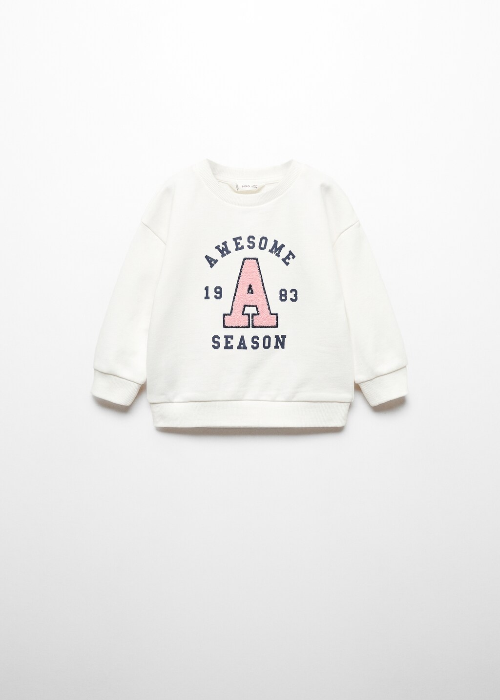 Embossed message sweatshirt - Article without model