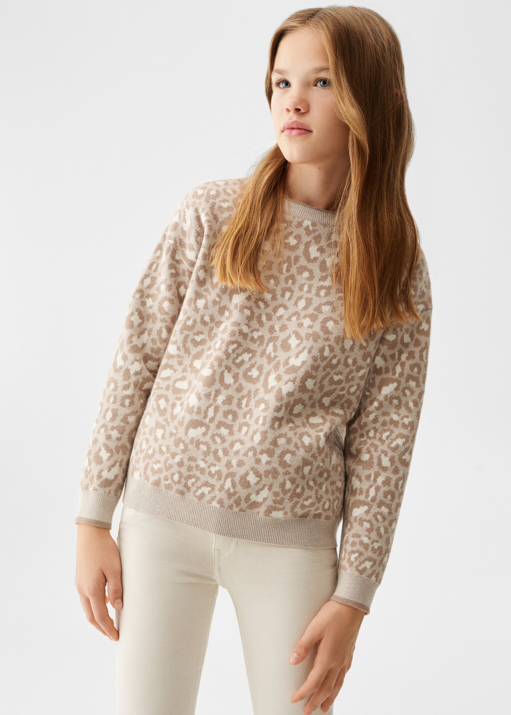 Leopard print sweater - Medium plane