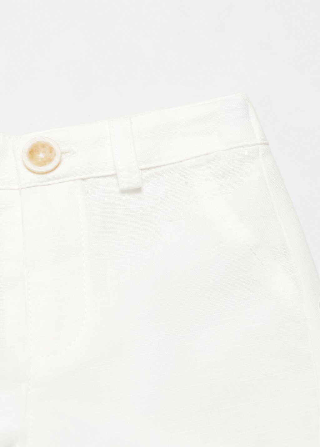 Linen-blend Bermuda shorts - Details of the article 8