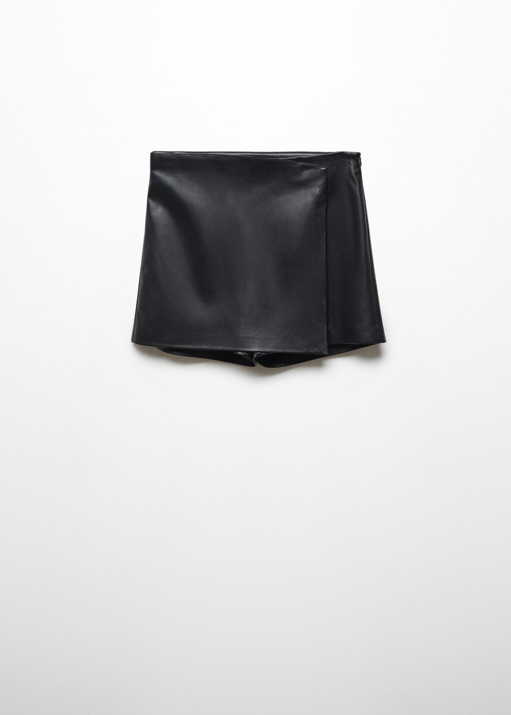 Leather-effect culottes - Article without model