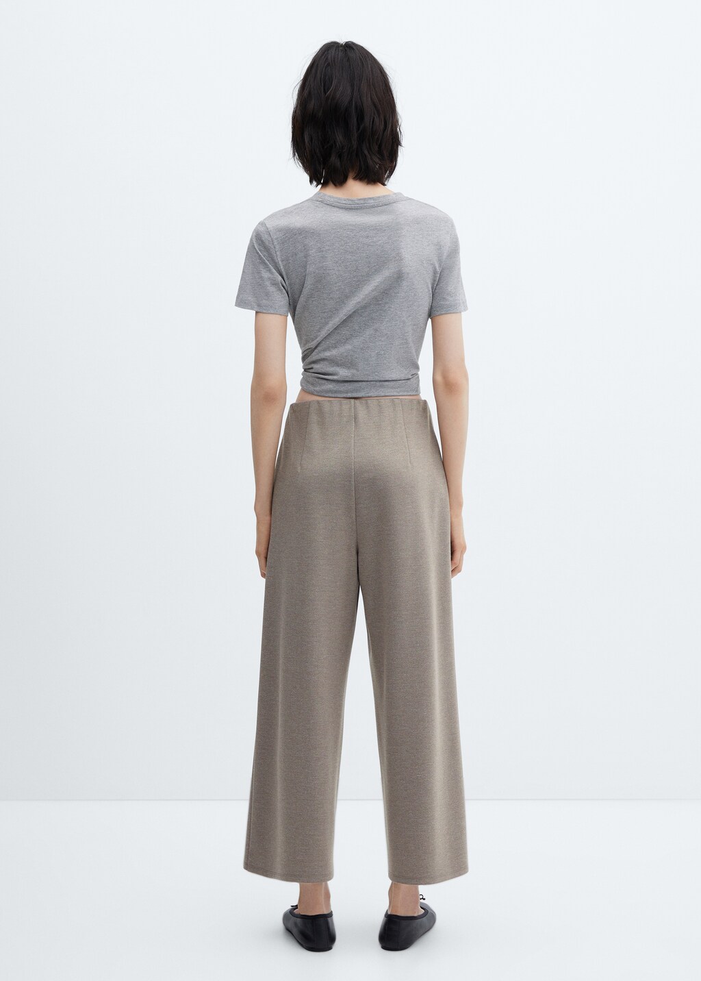 Knitted culotte trousers - Reverse of the article