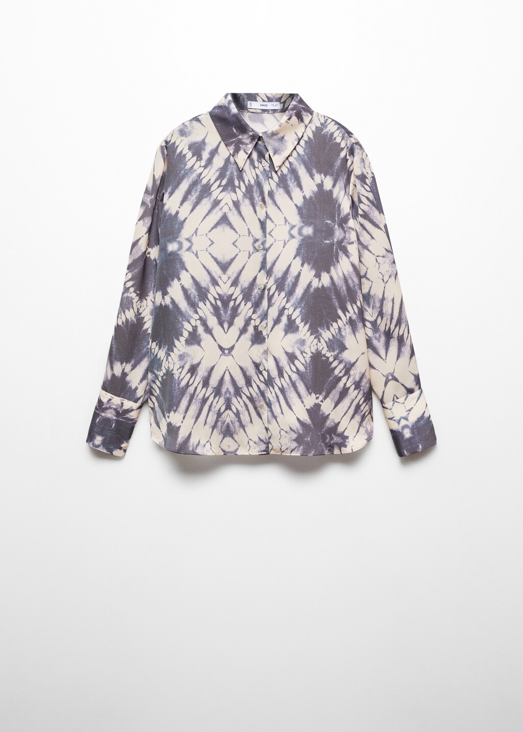 Satijnen tie-dye blouse - Artikel zonder model