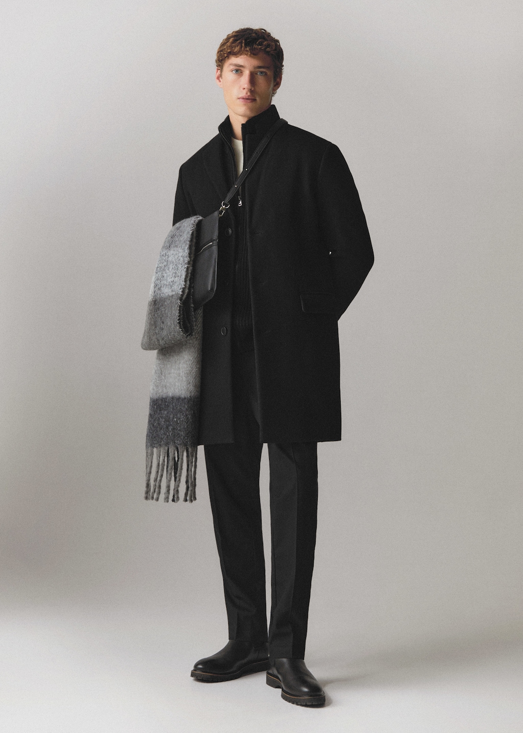 Long recycled wool coat - Details of the article 5