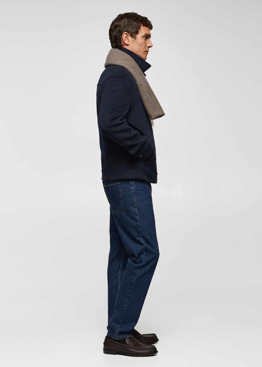 Straight recycled wool jacket - Details of the article 2