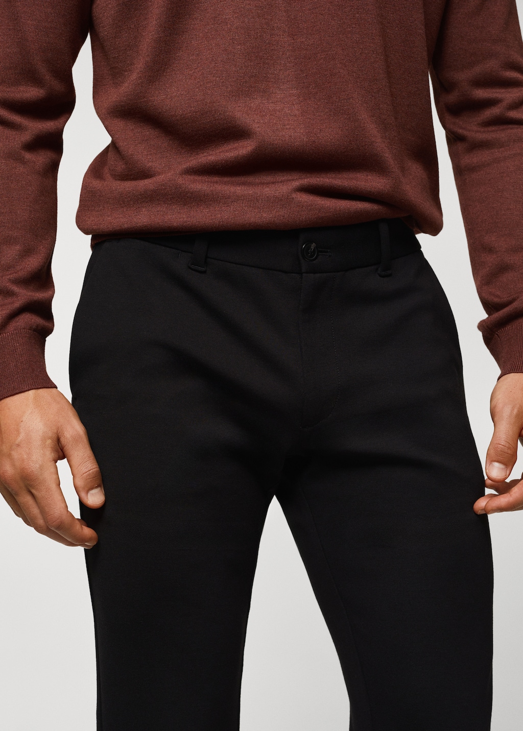 Slim-fit broek van Comfort stretch stof - Detail van het artikel 1