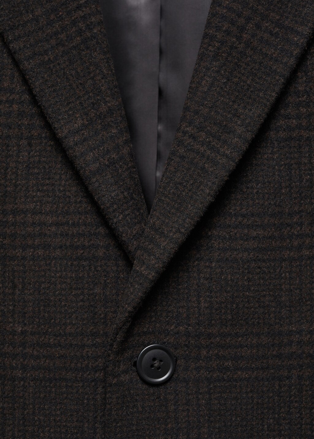 Checked recycled wool coat - Details of the article 8