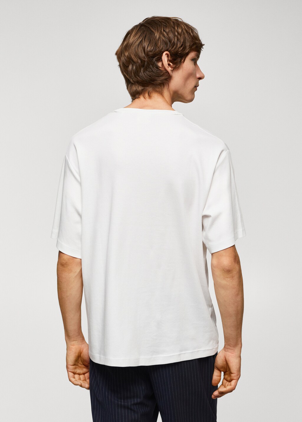 Relaxed-fit T-shirt 100% katoen - Achterkant van het artikel