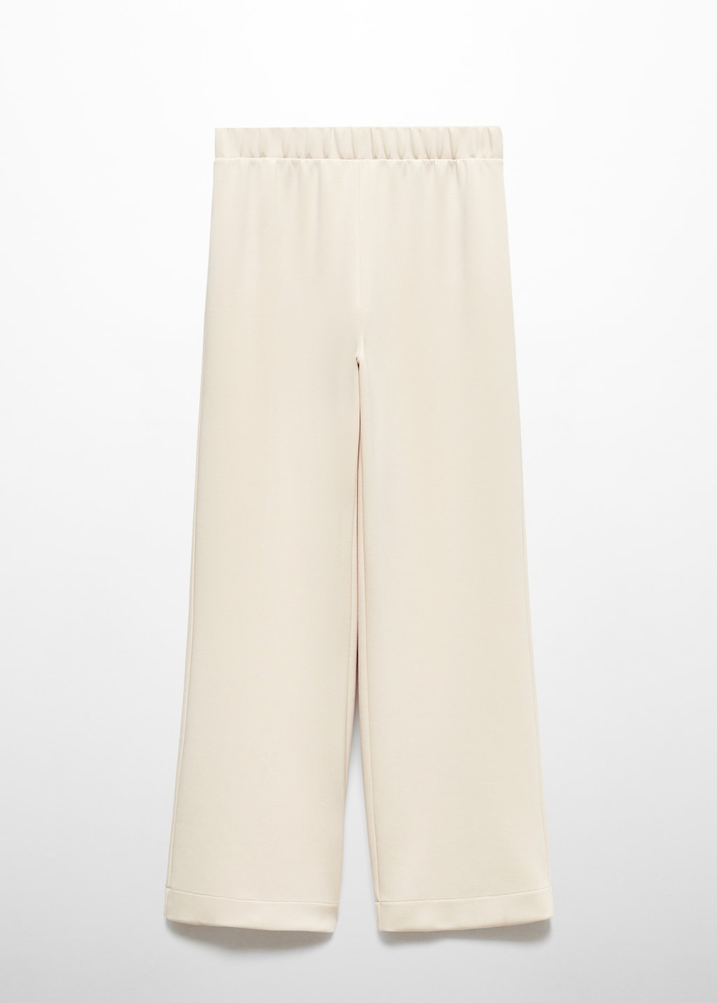 Wideleg trousers with elastic waist - Article without model