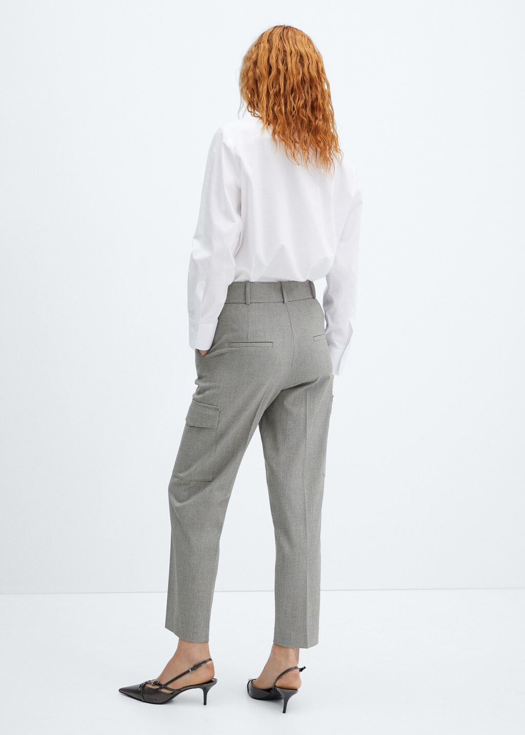 Suit trousers with side pockets - Reverse of the article