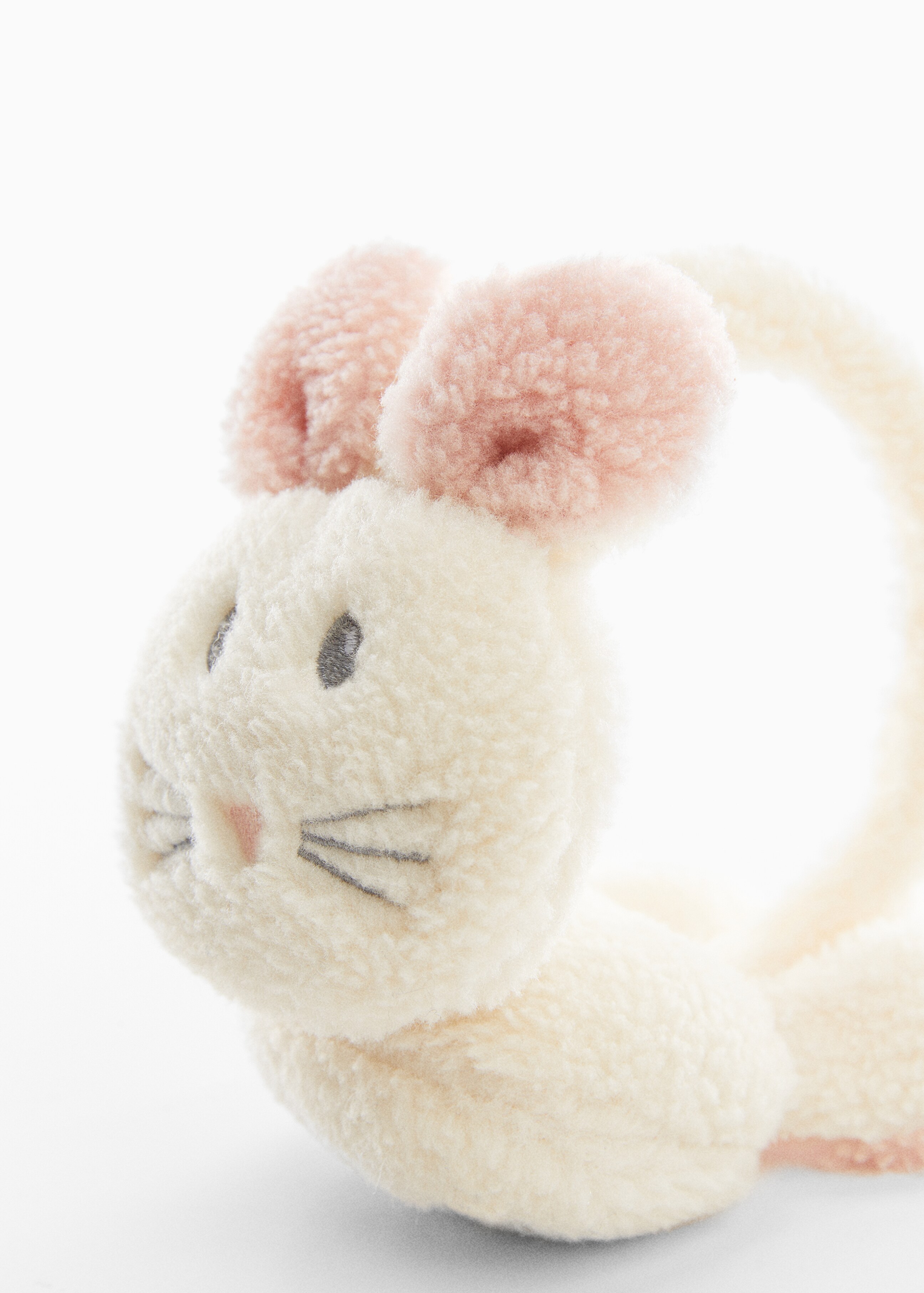 Klapky na uši z umělého beránka a králíka - Detail zboží 1