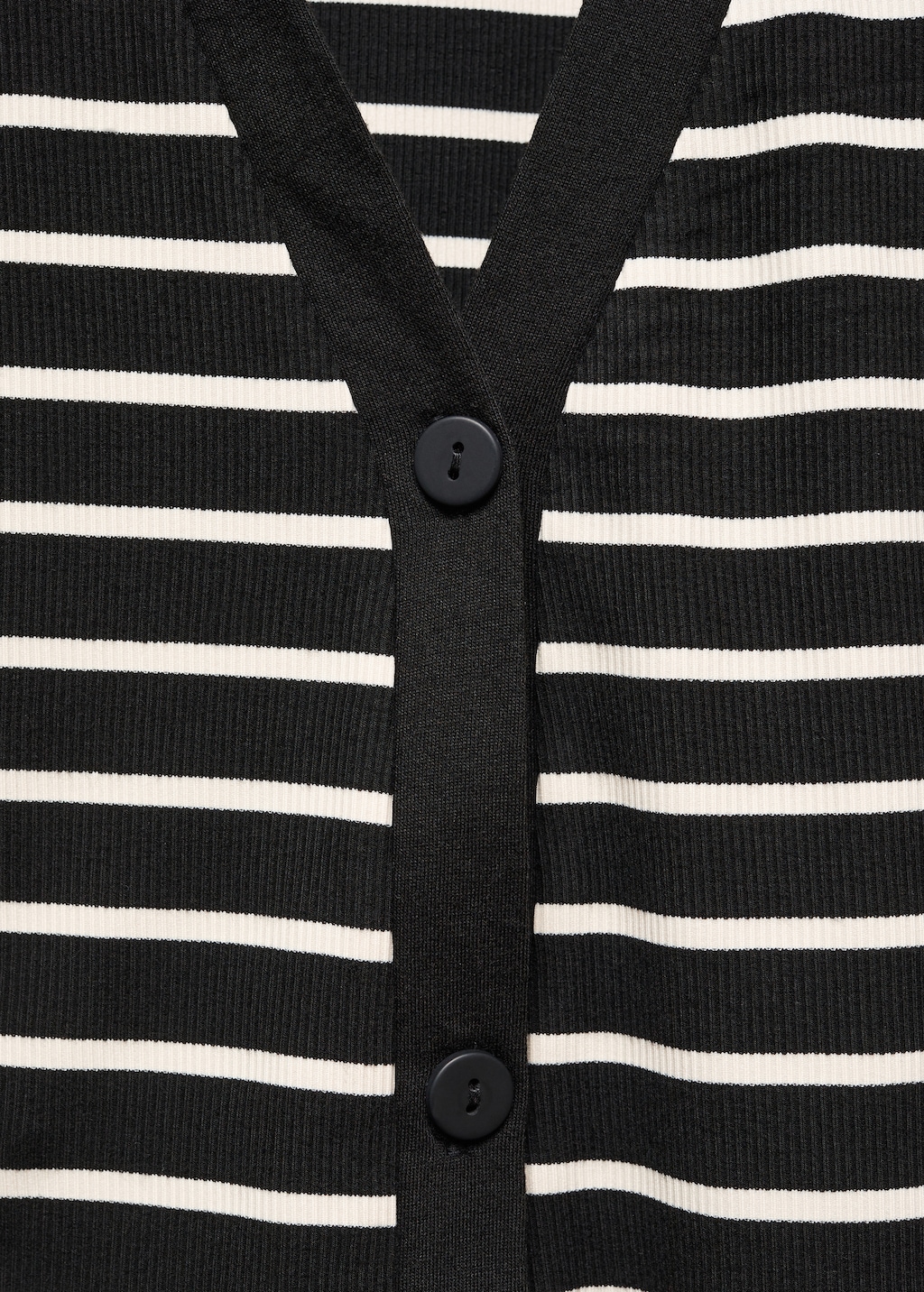 Rib-knit striped cardigan - Details of the article 8