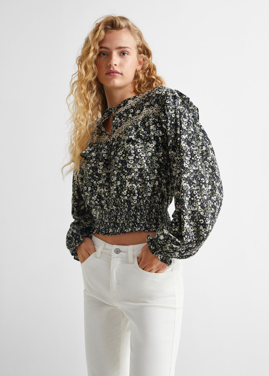 Floral print blouse - Medium plane