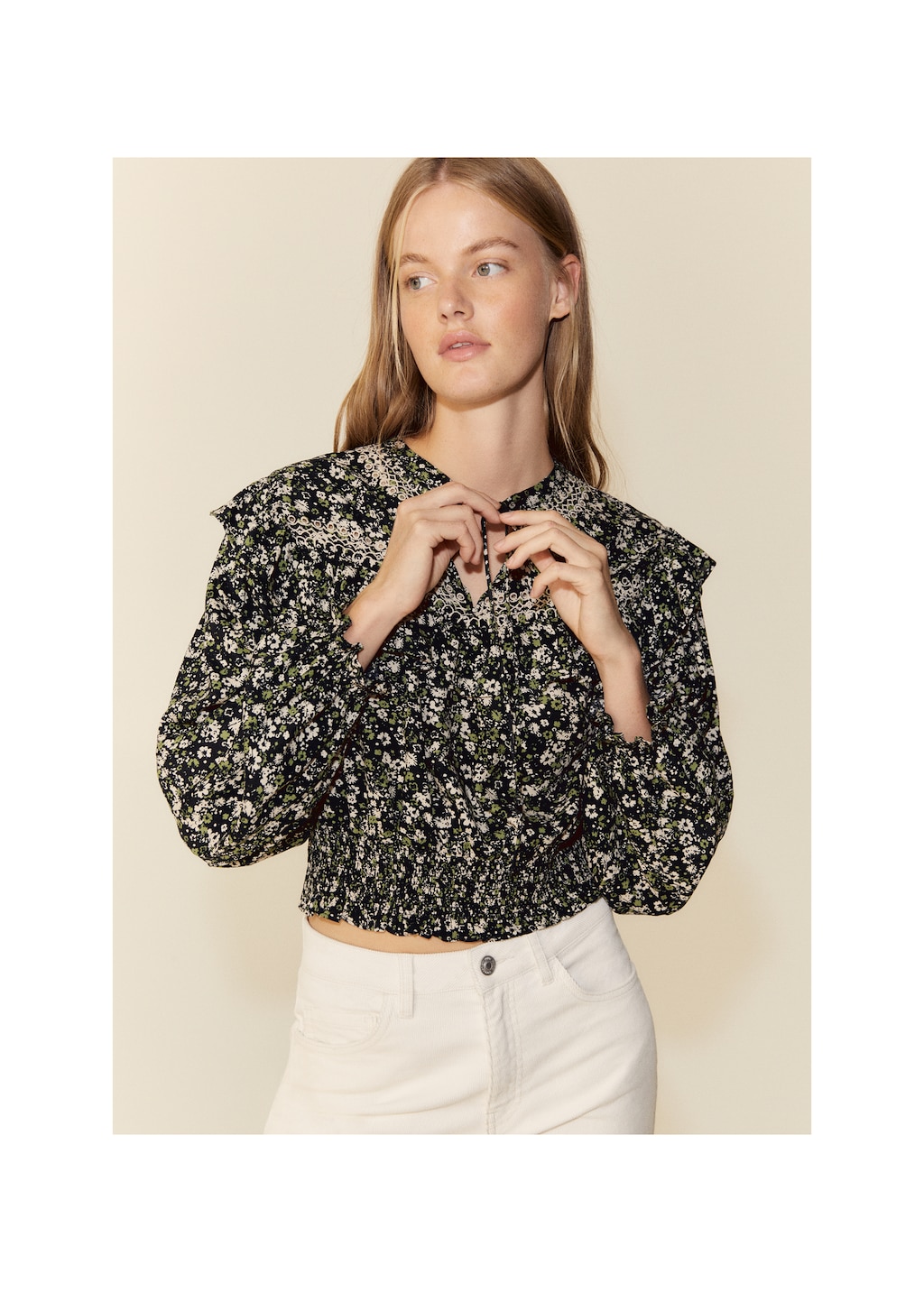 Floral print blouse - Details of the article 5