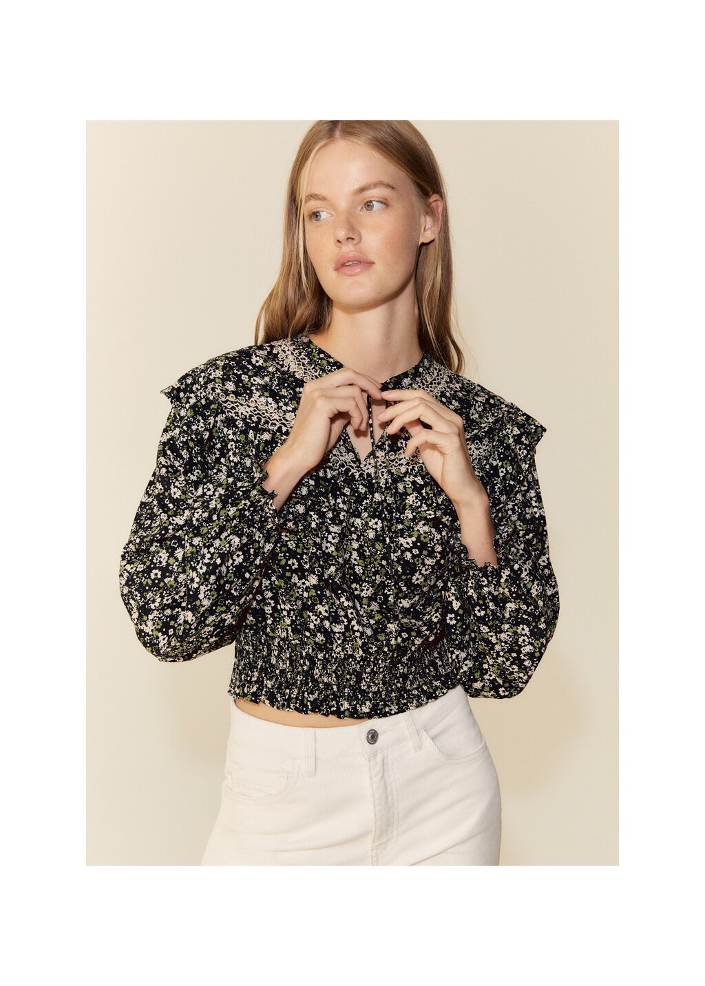 Floral print blouse - Details of the article 5