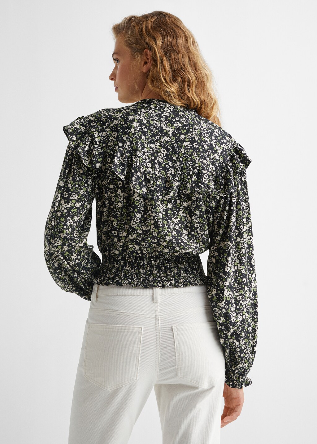 Floral print blouse - Reverse of the article