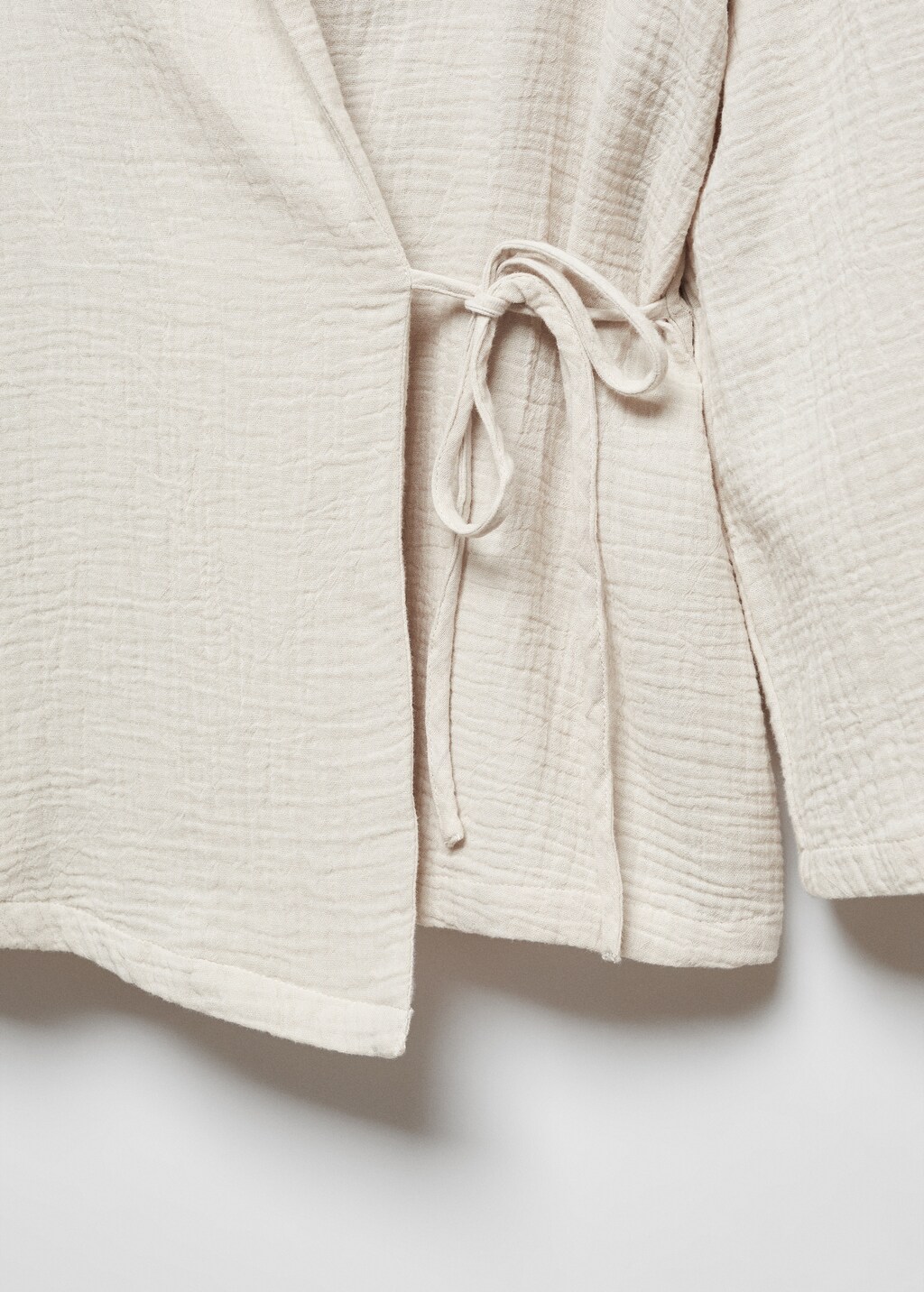 Cotton gauze pyjama shirt - Details of the article 0