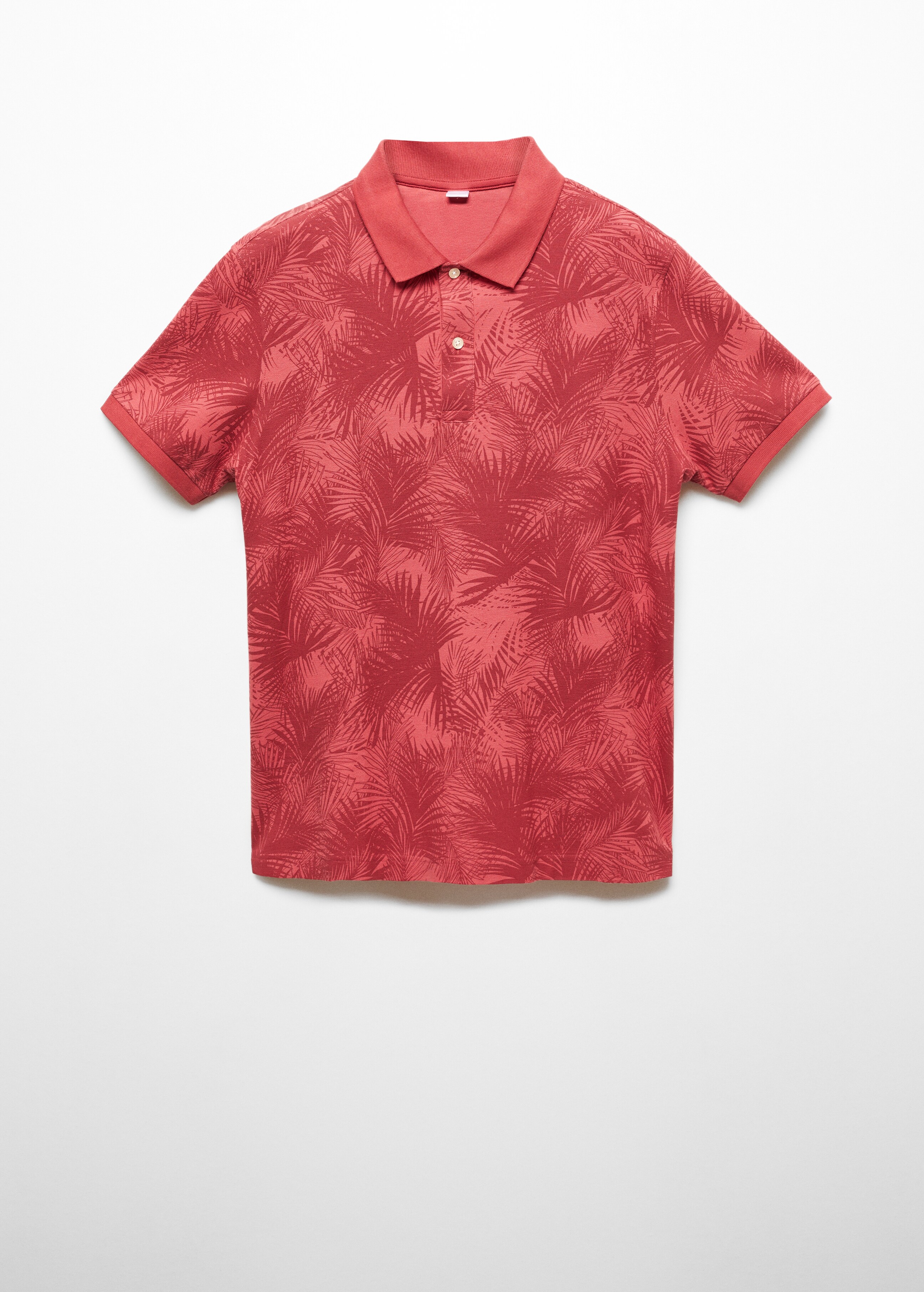 Palm print polo shirt - Article without model