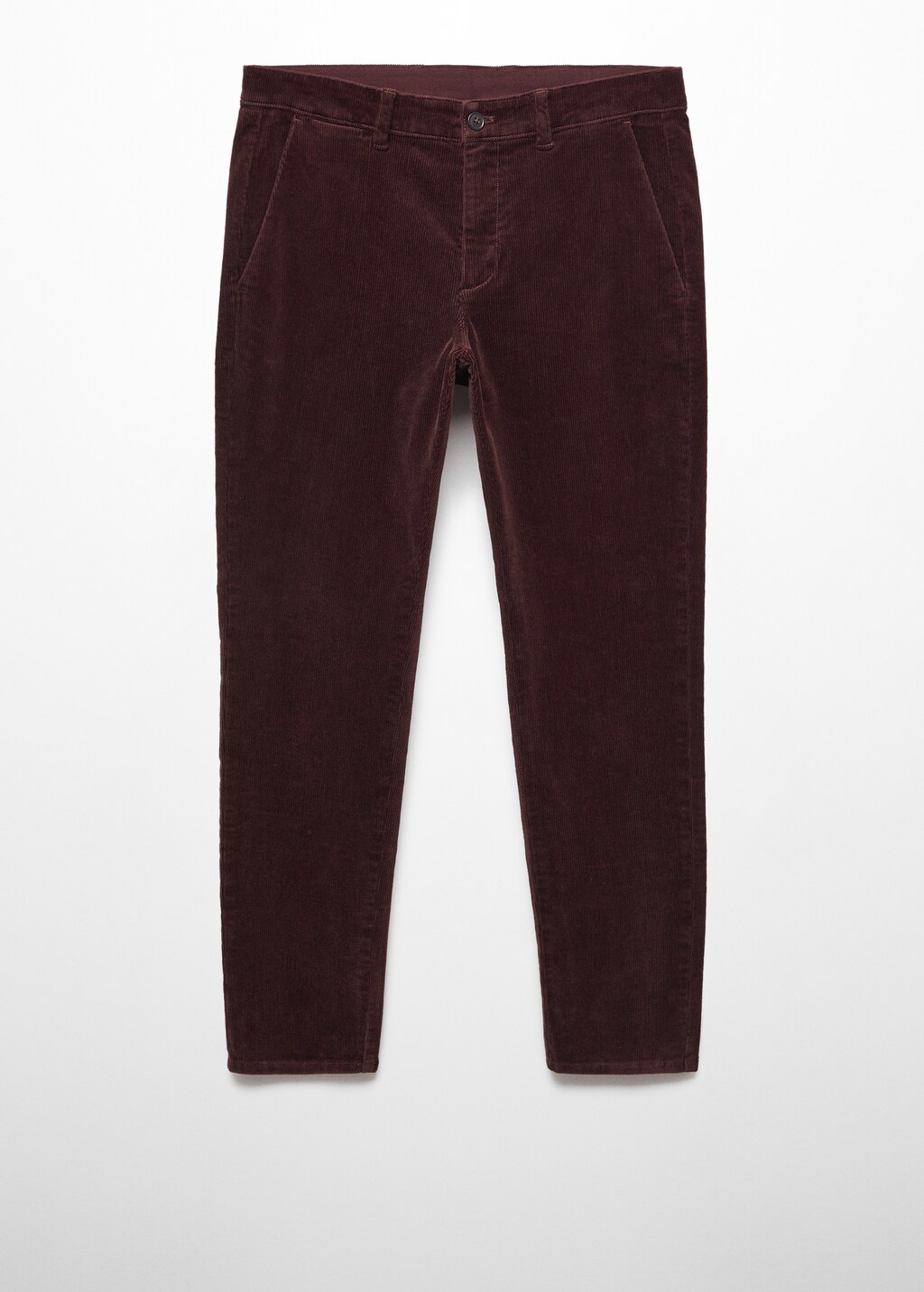 Corduroy slim-fit cropped trousers - Article without model