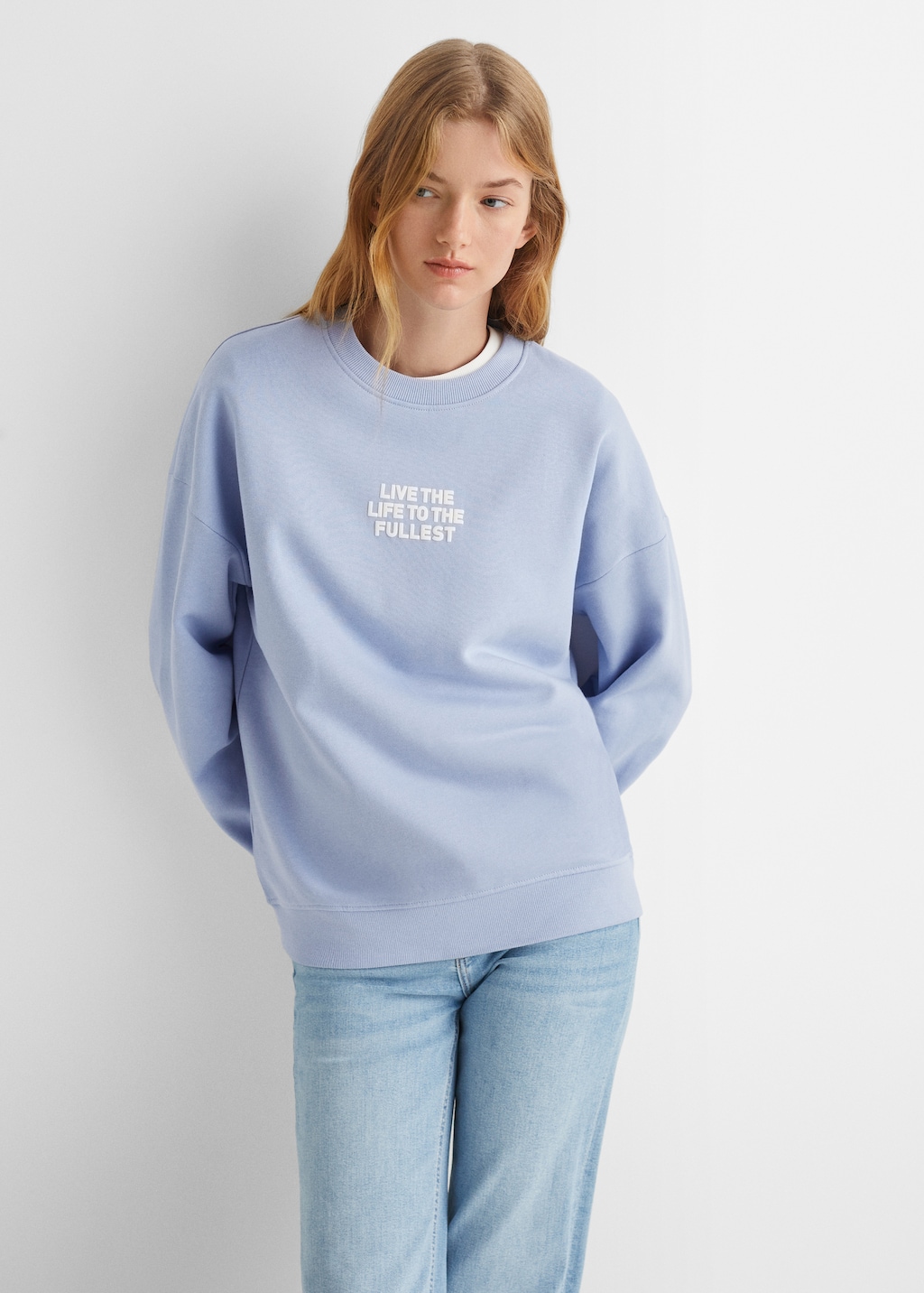 Printed message sweatshirt - Medium plane