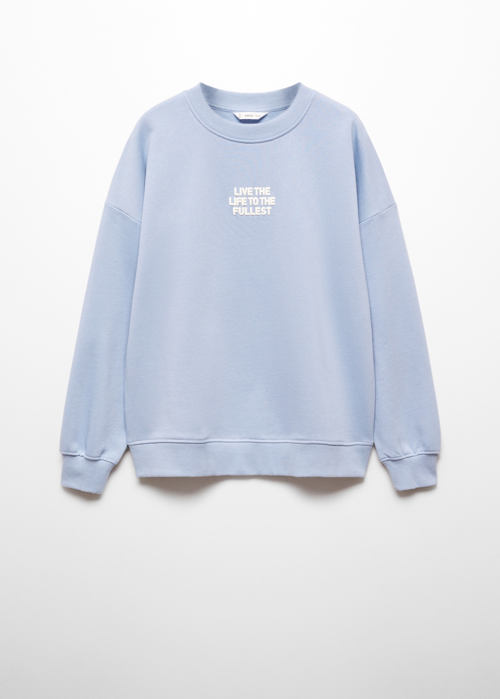 Printed message sweatshirt - Article without model