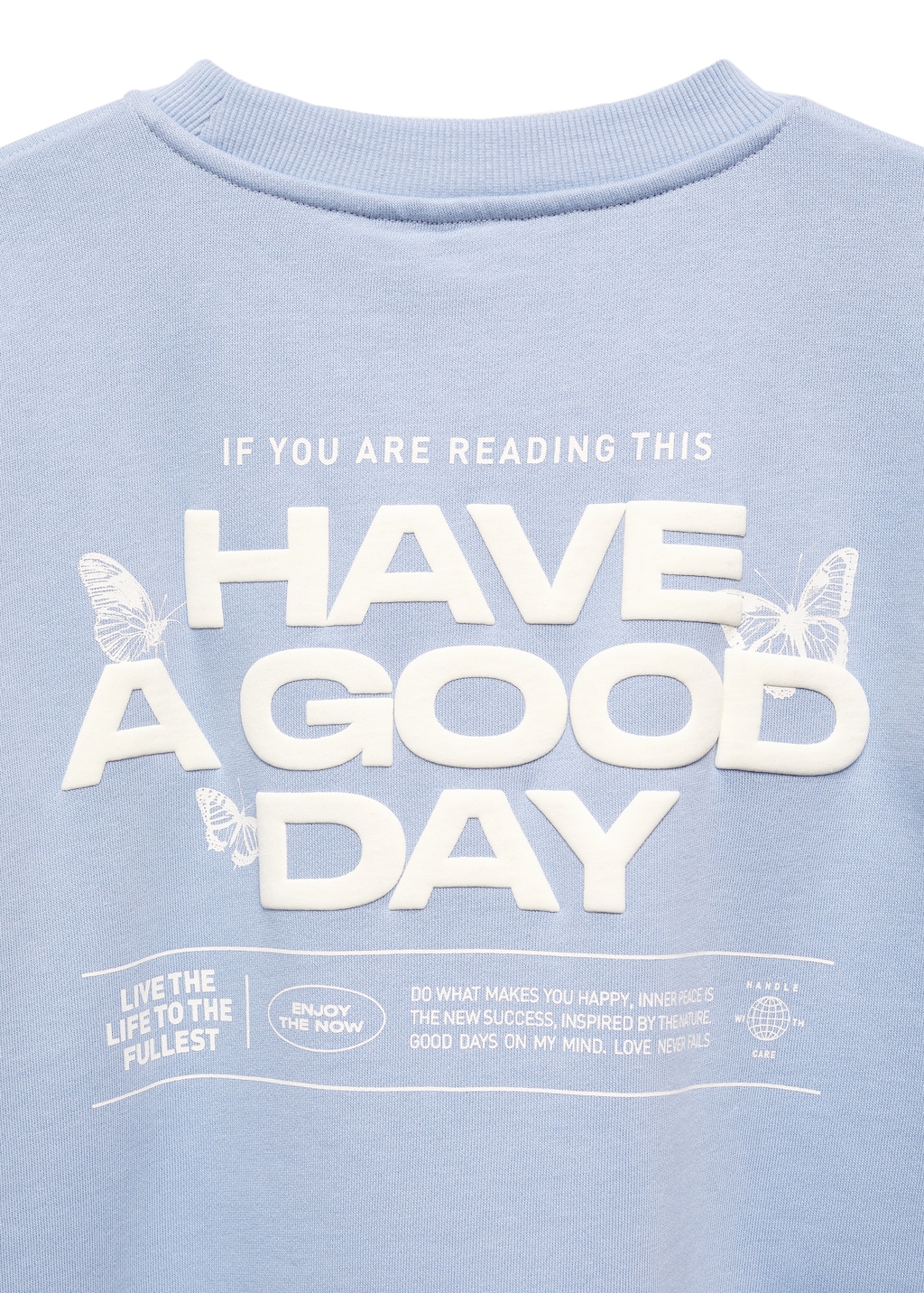 Printed message sweatshirt - Details of the article 0