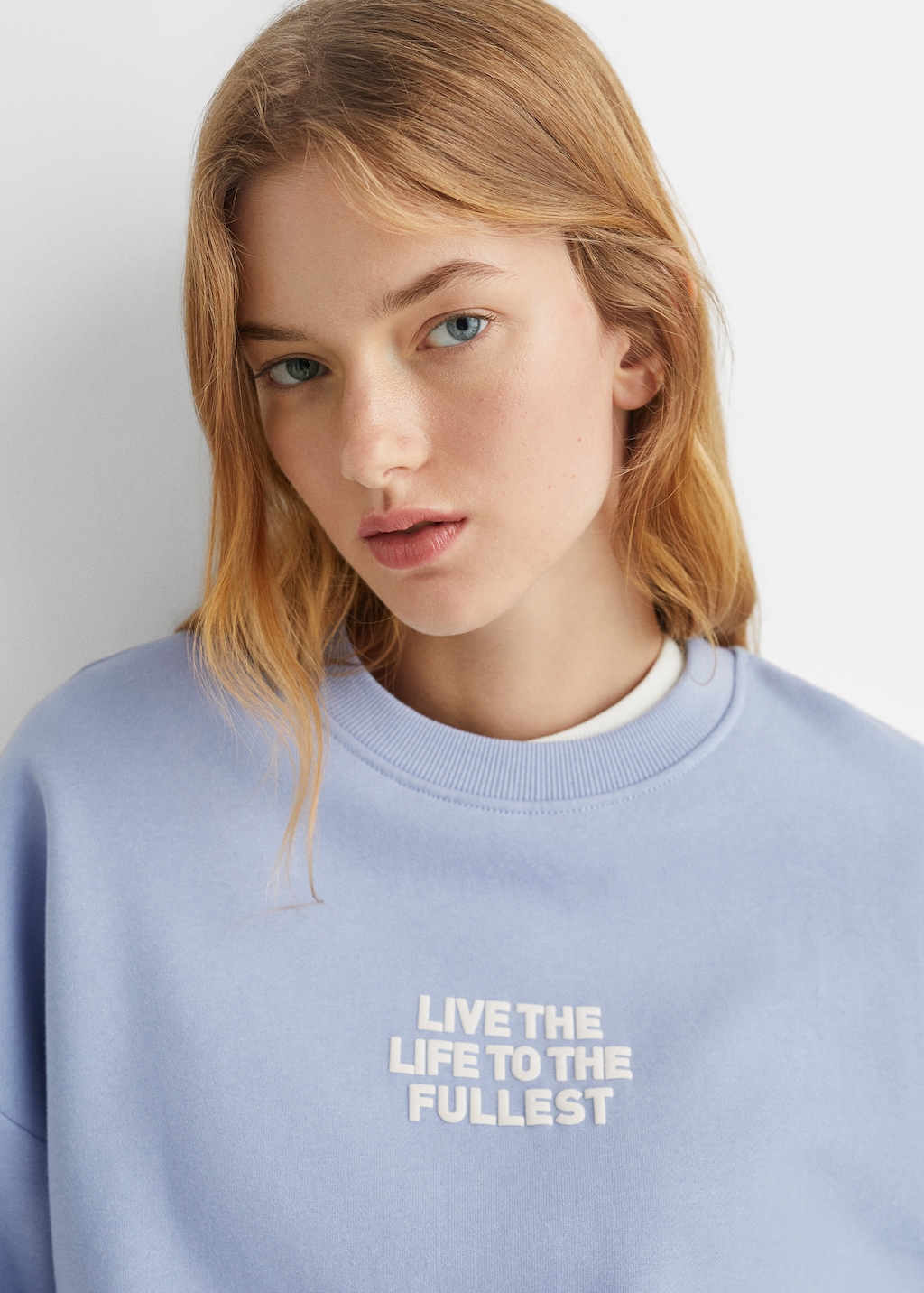 Printed message sweatshirt - Details of the article 1